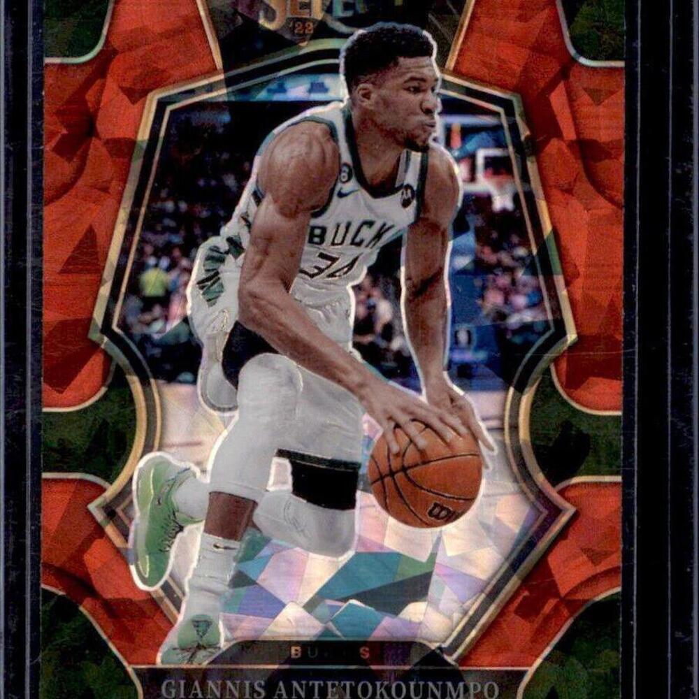 2022-23 Panini Select Giannis Antetokounmpo Premier Level Basketball Card